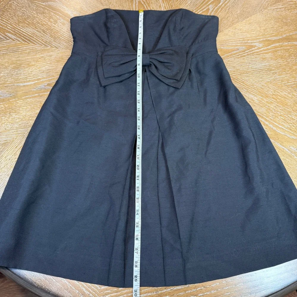 Lilly‎ Pulitzer Black Strapless Bow Dress Cocktail Size 10 - Picture 7 of 7